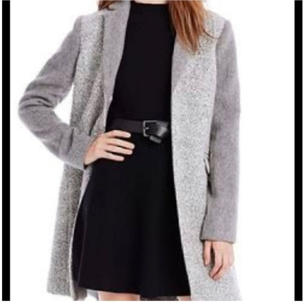 AX Armani Exchange wool mohair blend gray overcoat holiday 2014 Giorgio Small